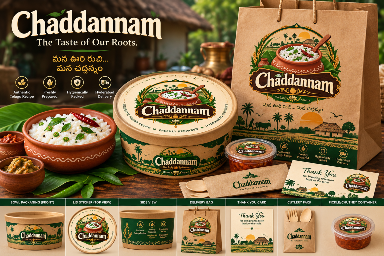 Chaddannam traditional packaging concept